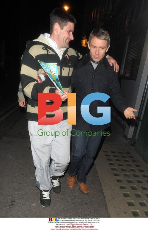 Martin Freeman Spotted in Soho After Filming