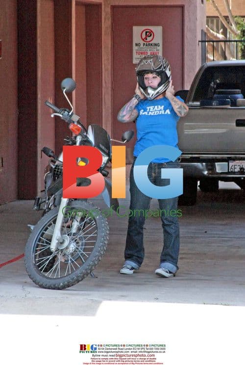 Melissa Smith, Jesse James' Mistress, on Dirt Bike