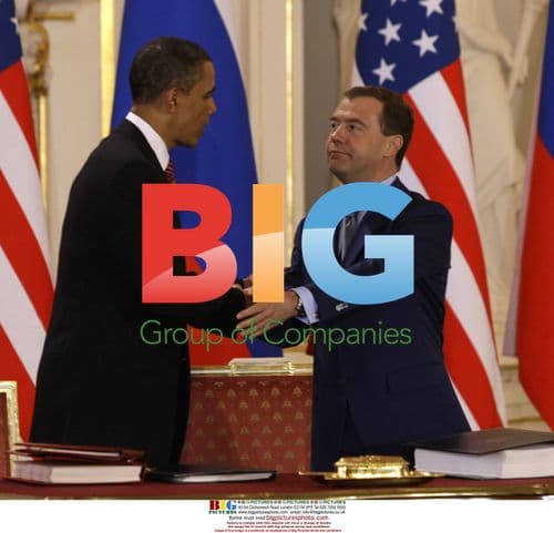 Obama and Medvedev Sign START Treaty