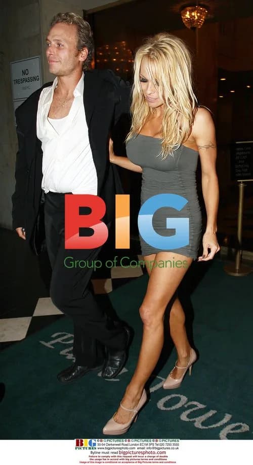 Pamela Anderson Leaving Plaza Towers