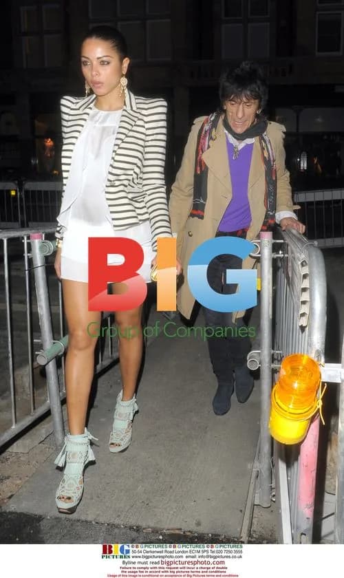 Ronnie Wood and Ana Araujo at Scotts