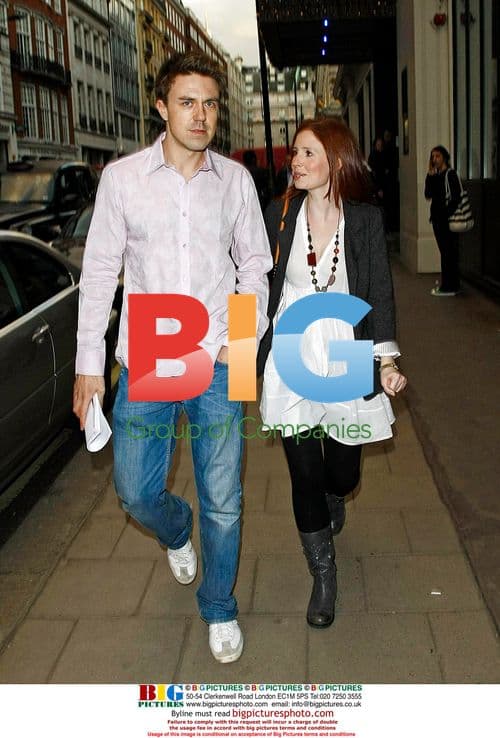 Amy Nuttal Leaving Hotel in London