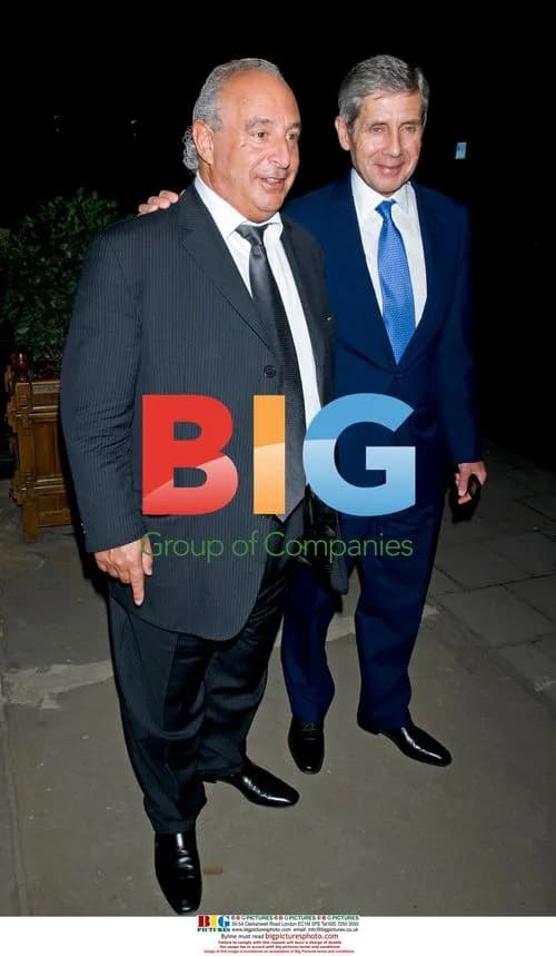 Sir Philip Green and Sir Stuart Rose at Harry's Bar