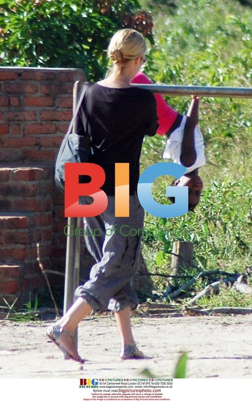 Madonna and Mercy James at Mphandula Children's Center