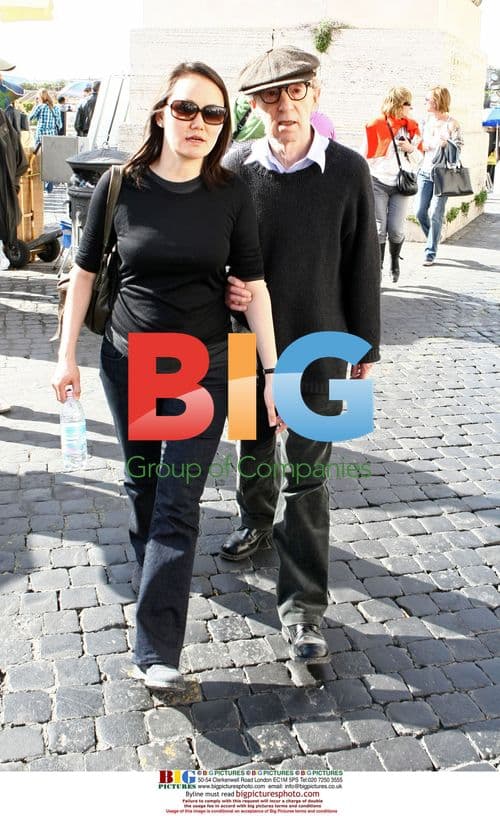 Woody Allen and wife Soon-Yi in Rome