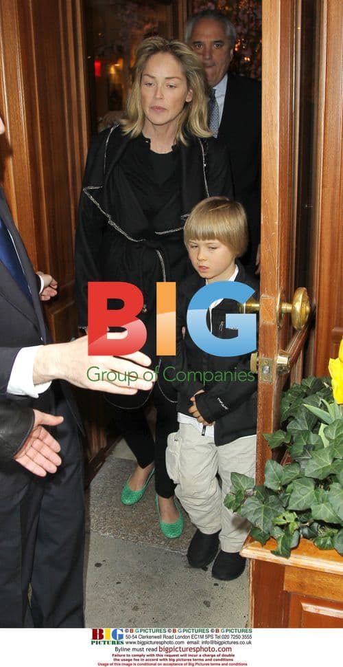 Sharon Stone and son Laird Lunch in NYC