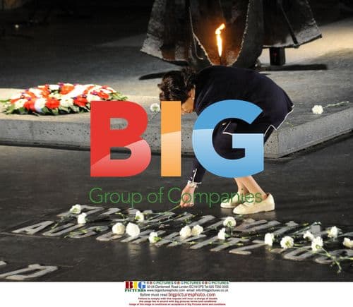 Holocaust survivor at Yad Vashem Memorial