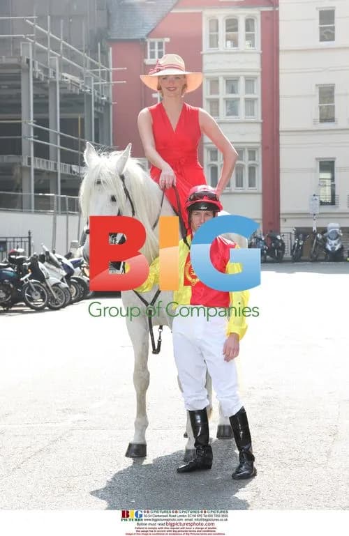 Jodie Kidd Poses on Horseback