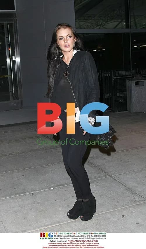 Lindsay Lohan at JFK Airport