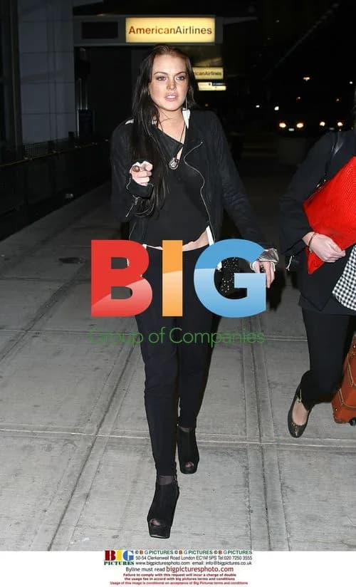 Lindsay Lohan at JFK Airport