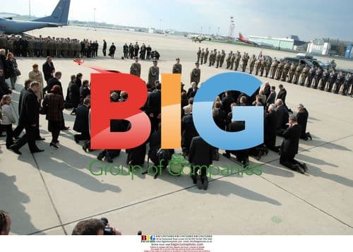 Kaczynski Coffin Arrival in Warsaw
