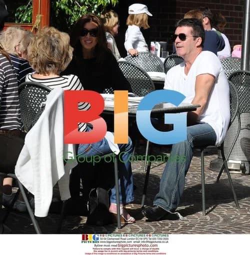 Simon Cowell and Mezhgan Hussainy in Beverly Hills