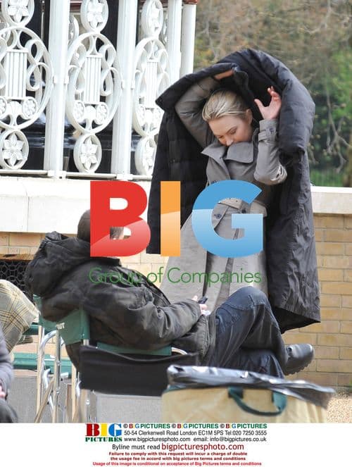 Sophia Myles Filming for Spooks