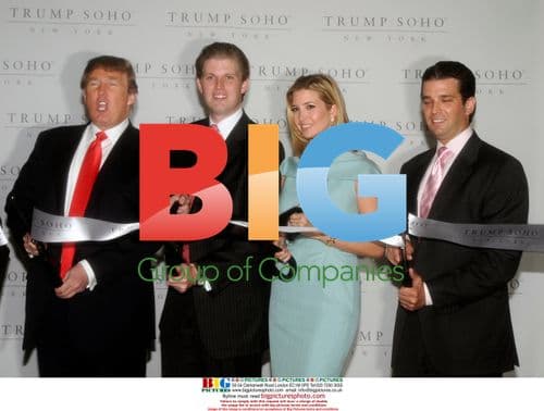 Trump Family at Trump SoHo Ribbon Cutting