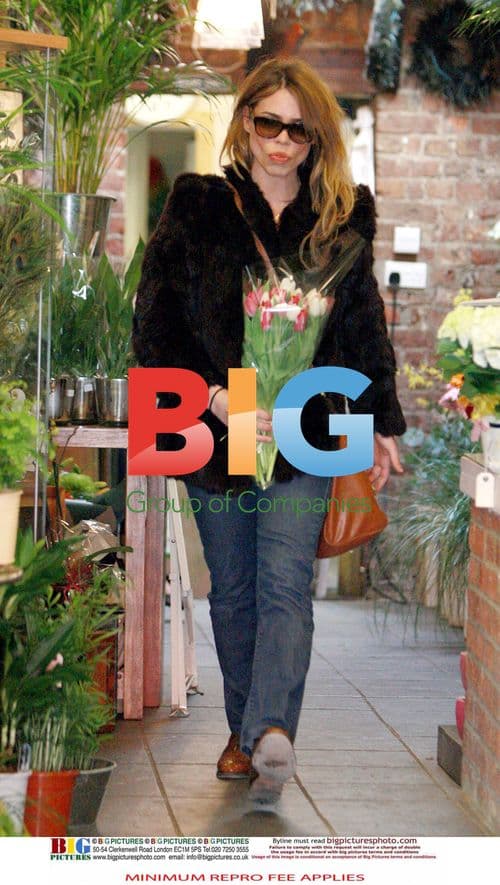 Billie Piper Visits Florist in London