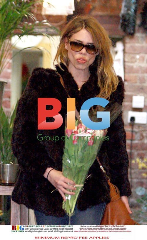 Billie Piper Stops at Florist in London