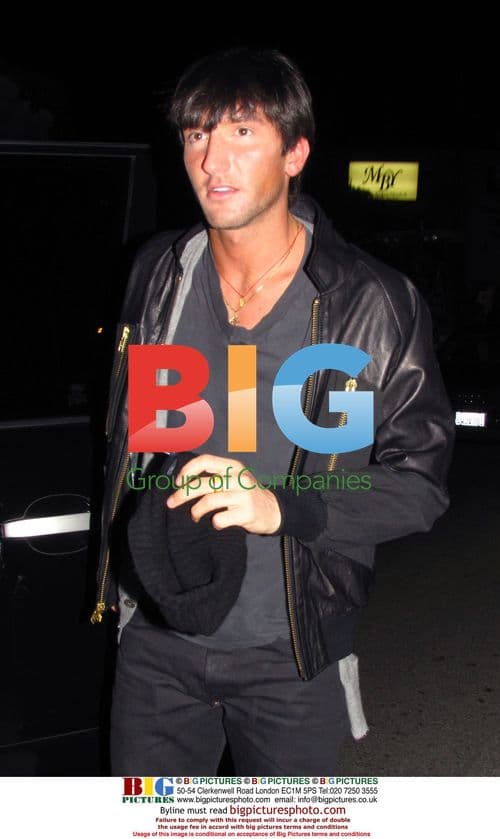 Evan Lysacek Attends Event with Mark Ballas