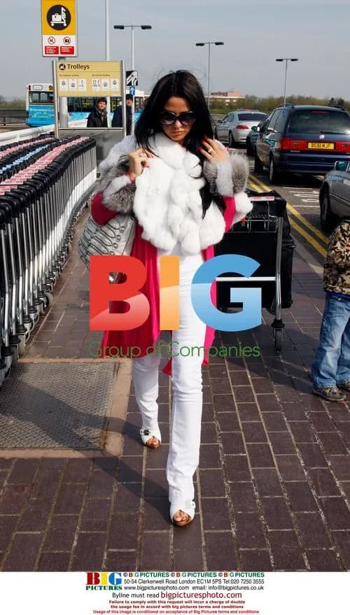 Katie Price and Alex Reid at Airport