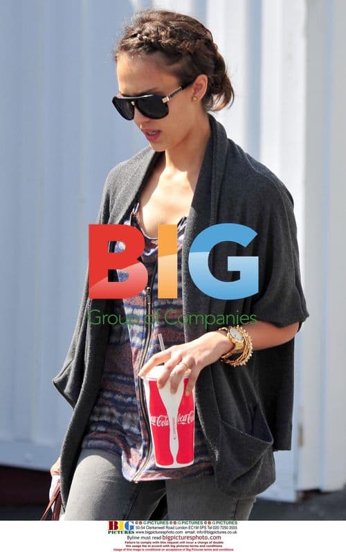 Jessica Alba runs errands in Santa Monica