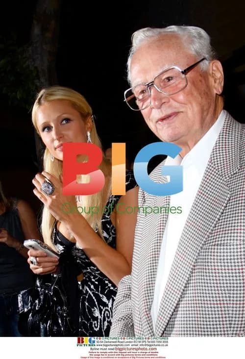 Paris Hilton and William Barron Hilton I at Dan Tana's