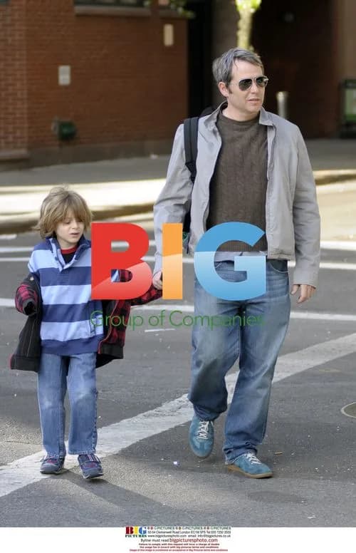 Matthew Broderick takes son to school