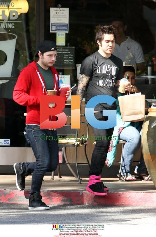 Pete Wentz's New Ride and Shoes