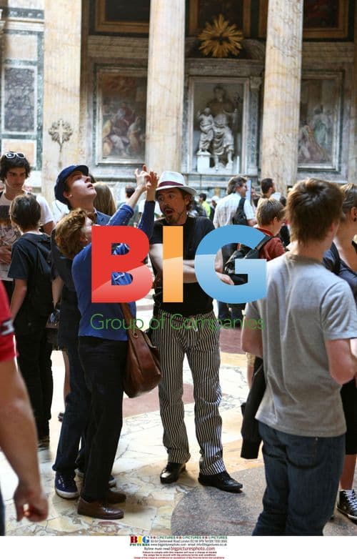 Robert Downey Jr. with son in Rome