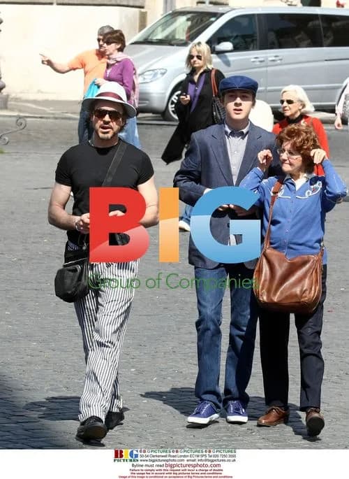 Robert Downey Jr. and Son Sightseeing in Rome