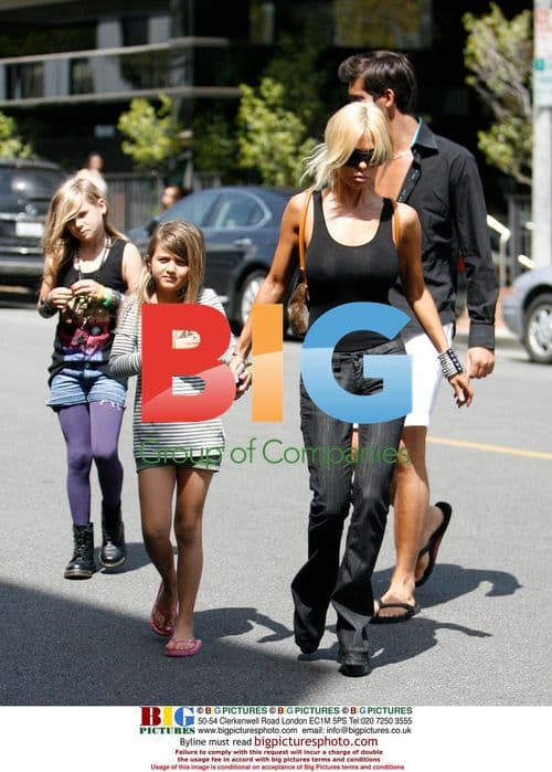 Shauna Sand takes walk with family in LA