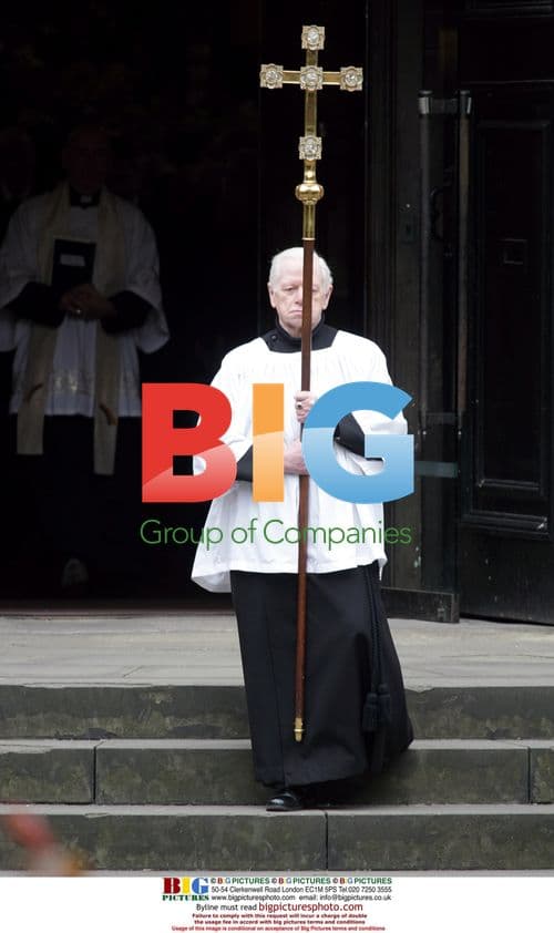 Funeral of Dynasty actor Christopher Cazenove