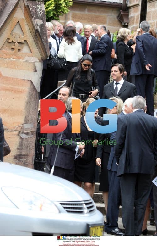 Julian McMahon attends Lady Sonia McMahon's funeral