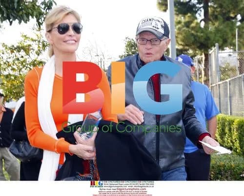 Larry King and Shawn Southwick at Son\'s Baseball Game