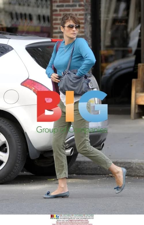 Helena Christensen and son spotted in NYC