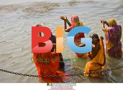 Hindu devotees bathe in Ganges during Kumbh Mela