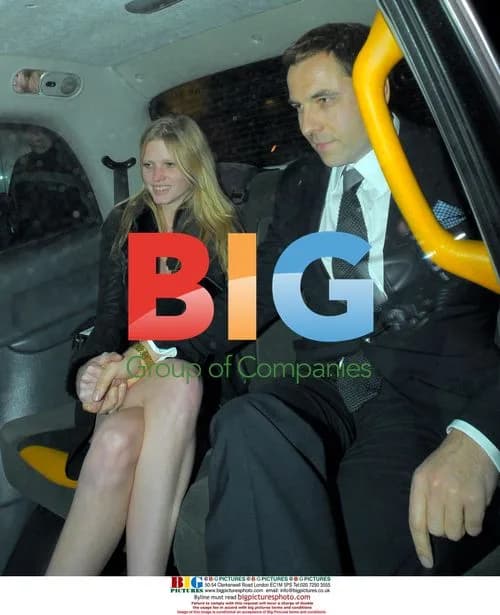 David Walliams and Lara Stone at Nobu