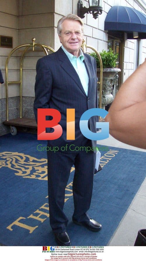 Jerry Springer Leaves Ritz-Carlton Hotel in NYC