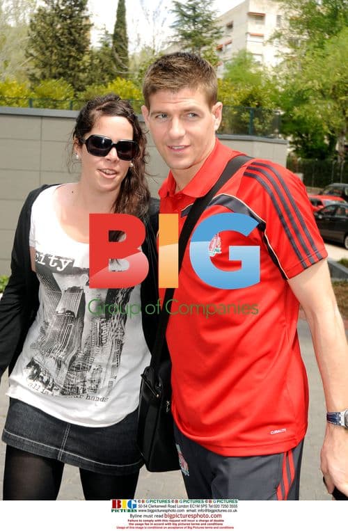 Liverpool players arrive in Madrid