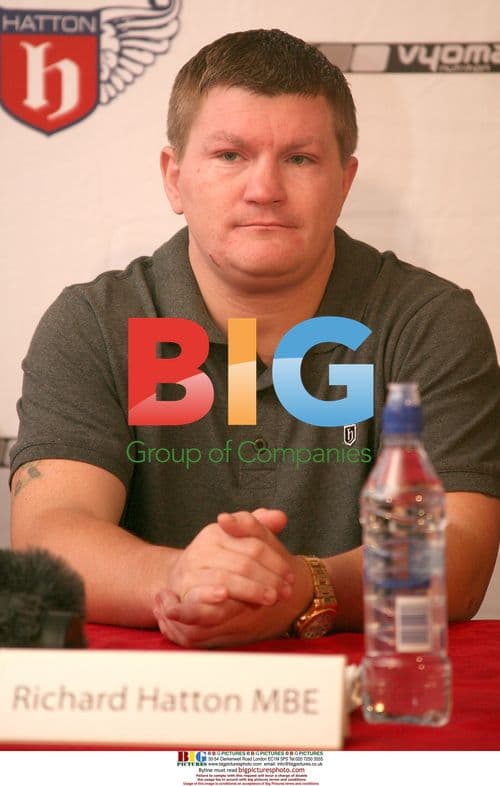 Ricky Hatton at press conference