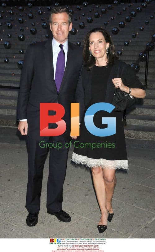 Brian Williams and Jane Stoddard at Vanity Fair Party