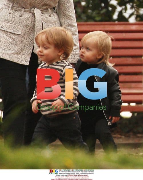 Brad Pitt with Kids at Park in Venice
