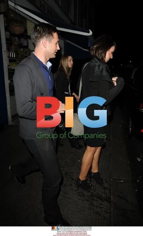 Frank Lampard and Christine Bleakley at Scalini Restaurant