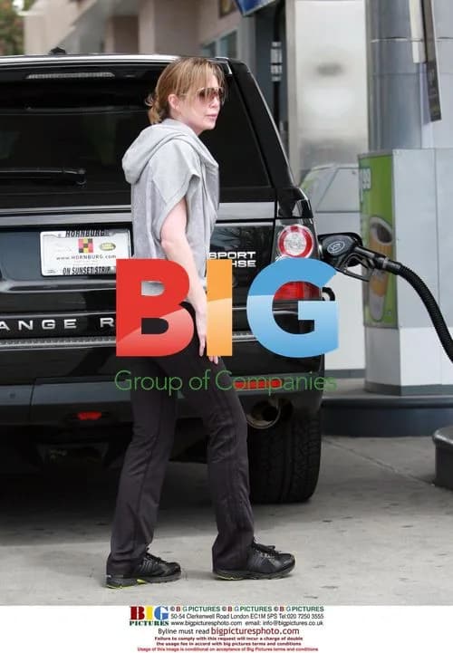 Ellen Pompeo Pumps Gas in Hollywood