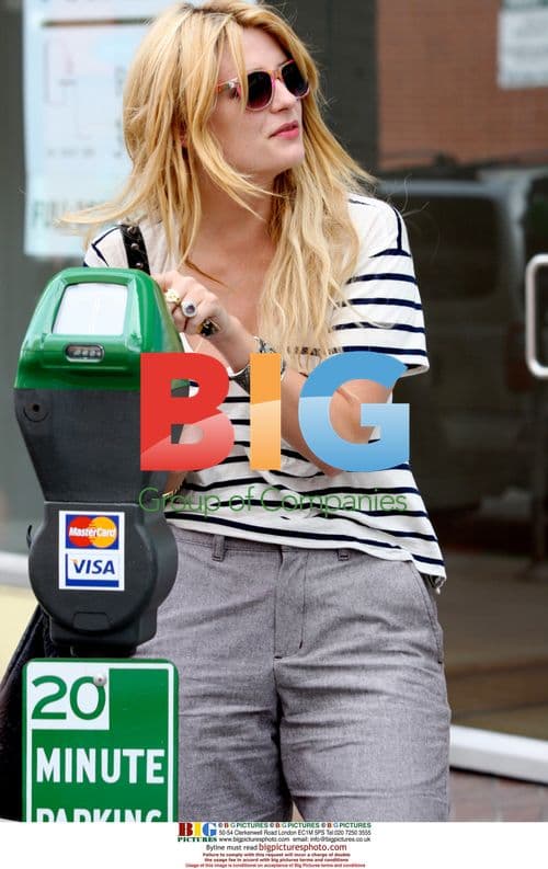 Mischa Barton at Parking Meter in Beverly Hills