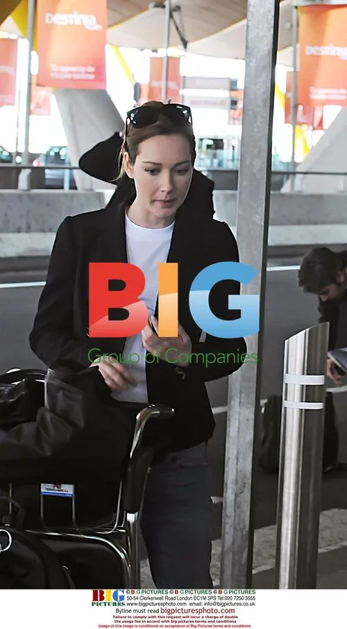 Cristiana Capotondi at Madrid Airport