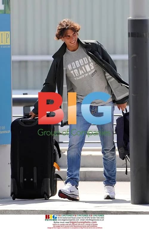 Rafa Nadal and mother arrive at Barcelona airport