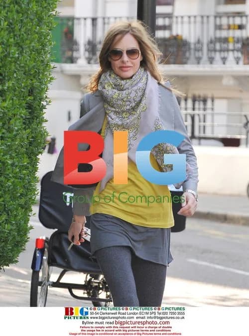 Trinny Woodall and boyfriend on school run