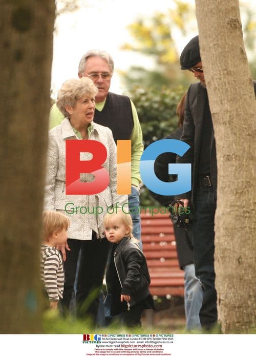 Brad Pitt plays at the park with kids in Venice