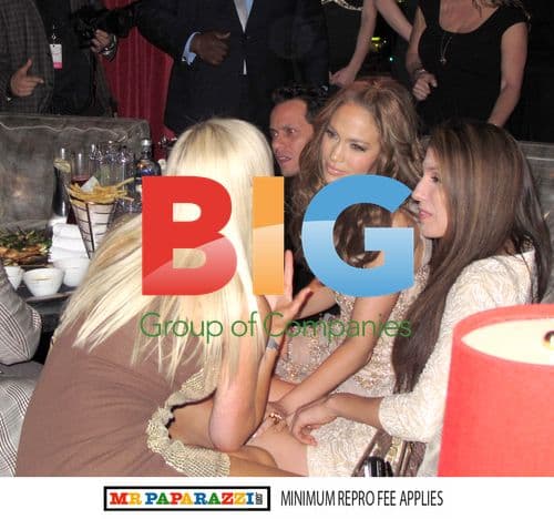 Marc Anthony, Jennifer Elise Cox, Jennifer Lopez at US Weekly Party