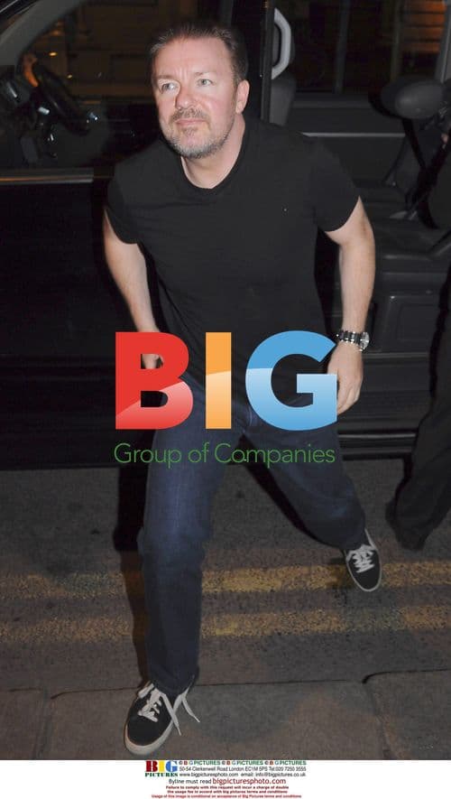 Ricky Gervais spotted near The Merrion Hotel