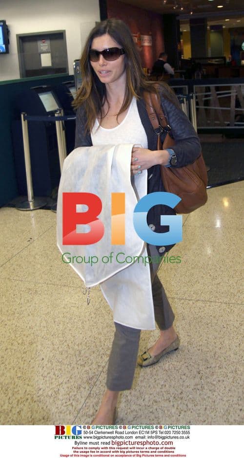 Jessica Biel at Miami Airport